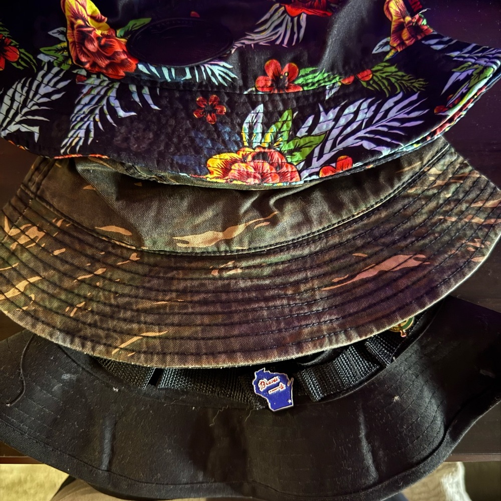 Floral and Camouflage Bucket Hats
